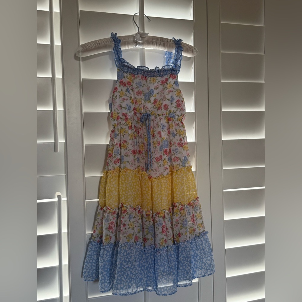 Jona Michelle Tiered Floral Sundress – Girls Size 10